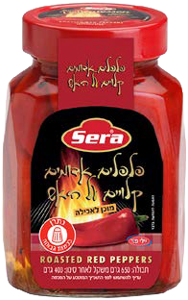 פלפל אדום קלוי על האש 650/400 גרם מותג SERA