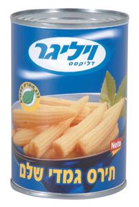 תירס גמדי שלם 400 גרם