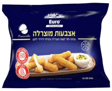 אצבעות מוצרלה בציפוי פירורי לחם 350גרם קפוא (10)