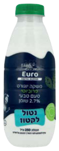 משקה יוגורט פרוביוטי נטול לקטוז בטעם טבעי 2.7%שומן 250מ"ל