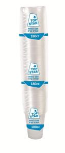 כוס שקופה TOP STAR, 180cc (יבוא)