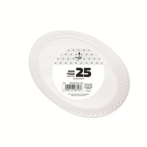 מגש אובלי שקוף, 25 יחידות